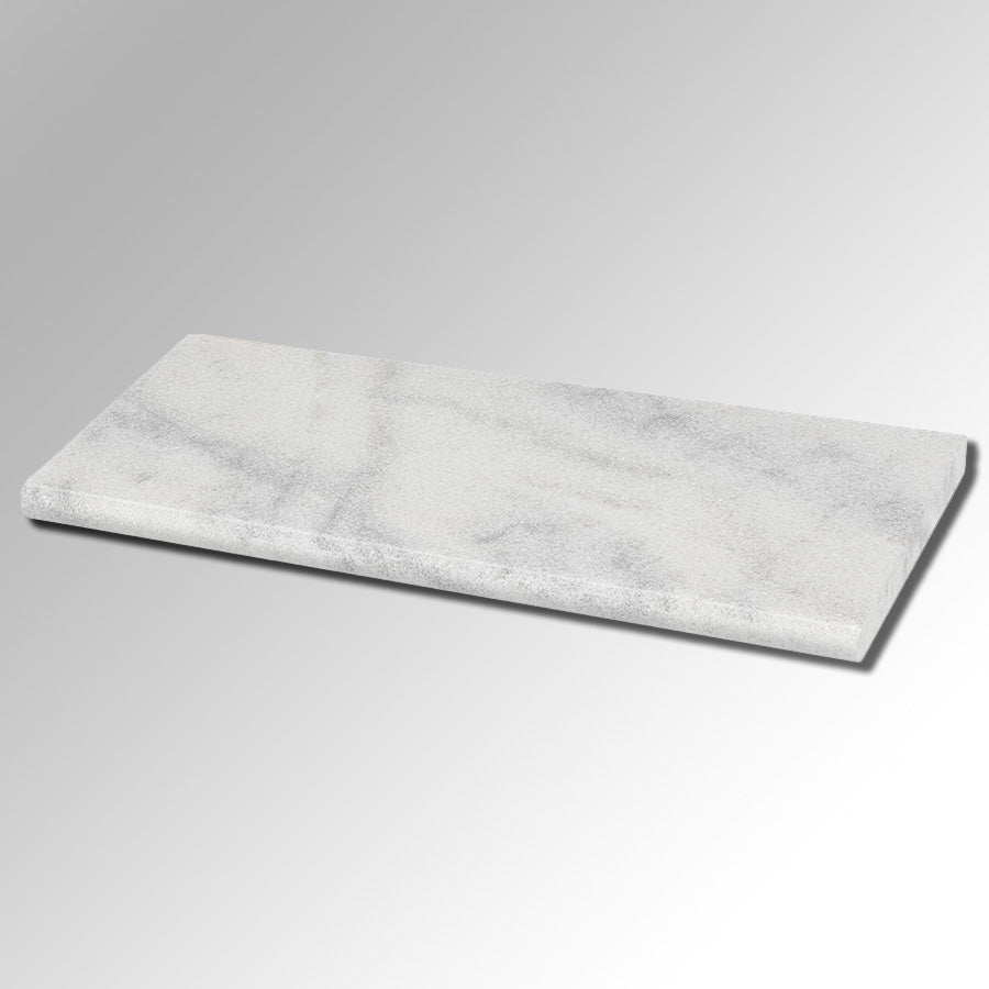 Ibiza White Marble Splitface 6x24 3/4" Ledger