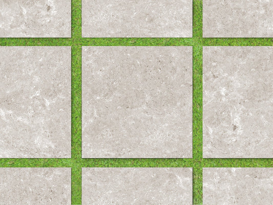 Ojai Silver Travertine-Look Porcelain Paver 24x24 3/4"