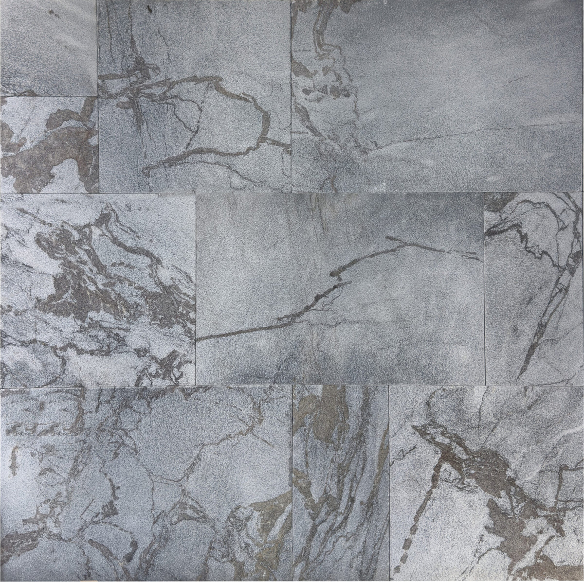 Badlands Gray Marble Leather French Pattern 1-1/4" Paver