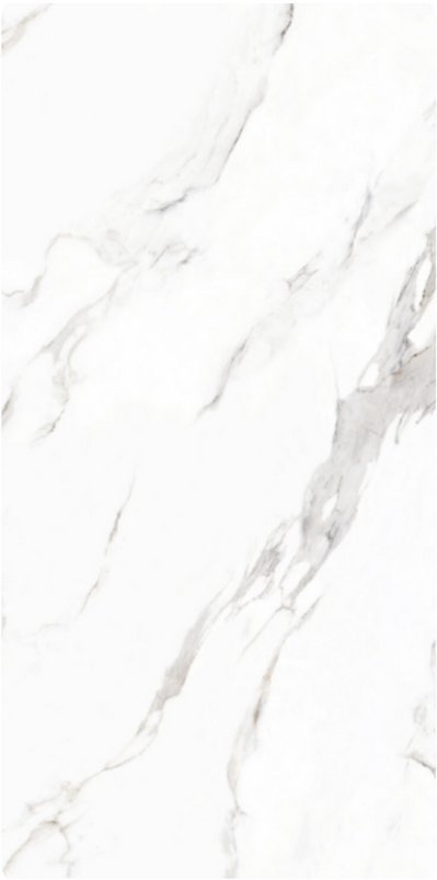 Calacatta White Marble-Look Porcelain Paver 24x48 3/4"