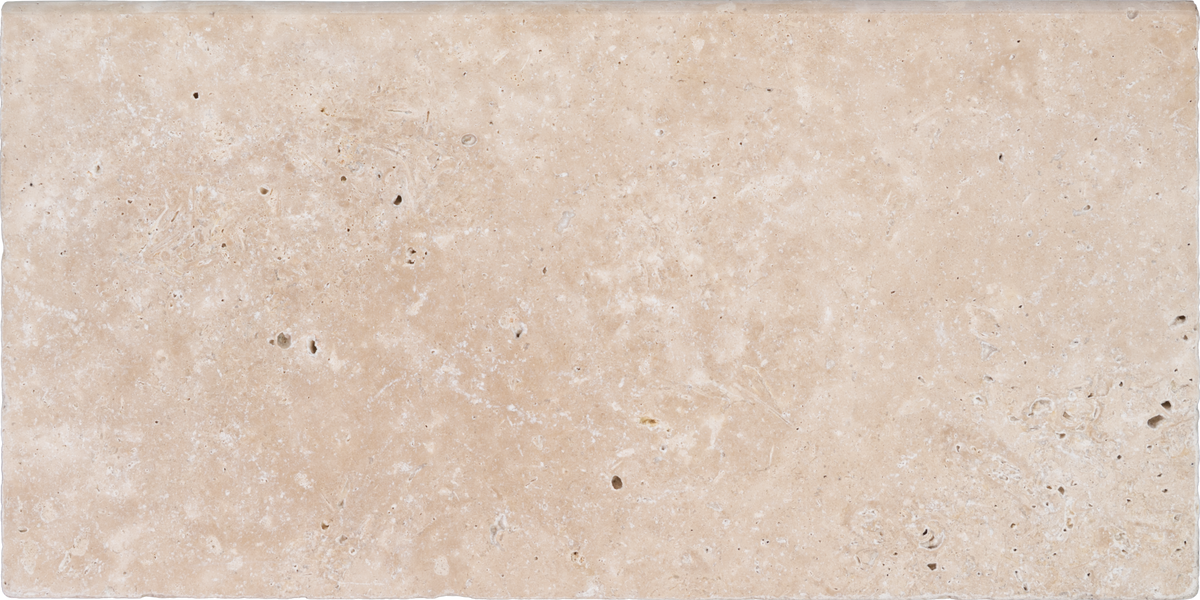 Classic Light Travertine Bullnosed 12x24 1-1/4" Pool Coping