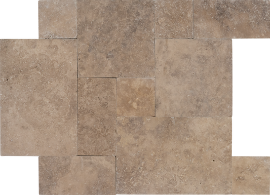 Classic Travertine Tumbled French Pattern 1-1/4" Paver