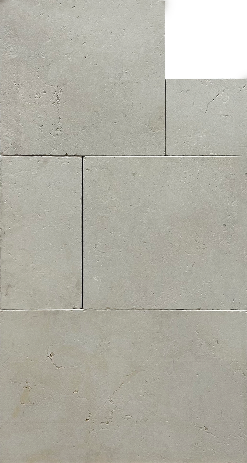 Extra Cream Marble Tumbled French Pattern 1-1/4" Paver