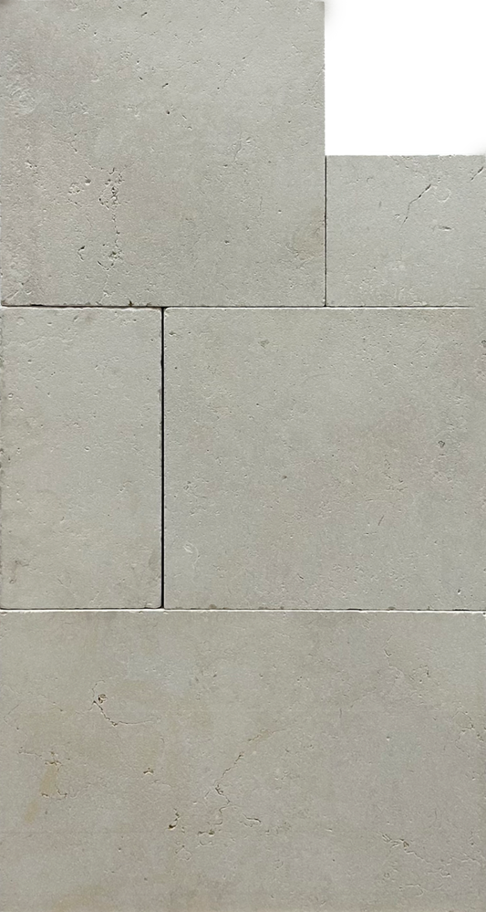Extra Cream Marble Tumbled French Pattern 1-1/4" Paver
