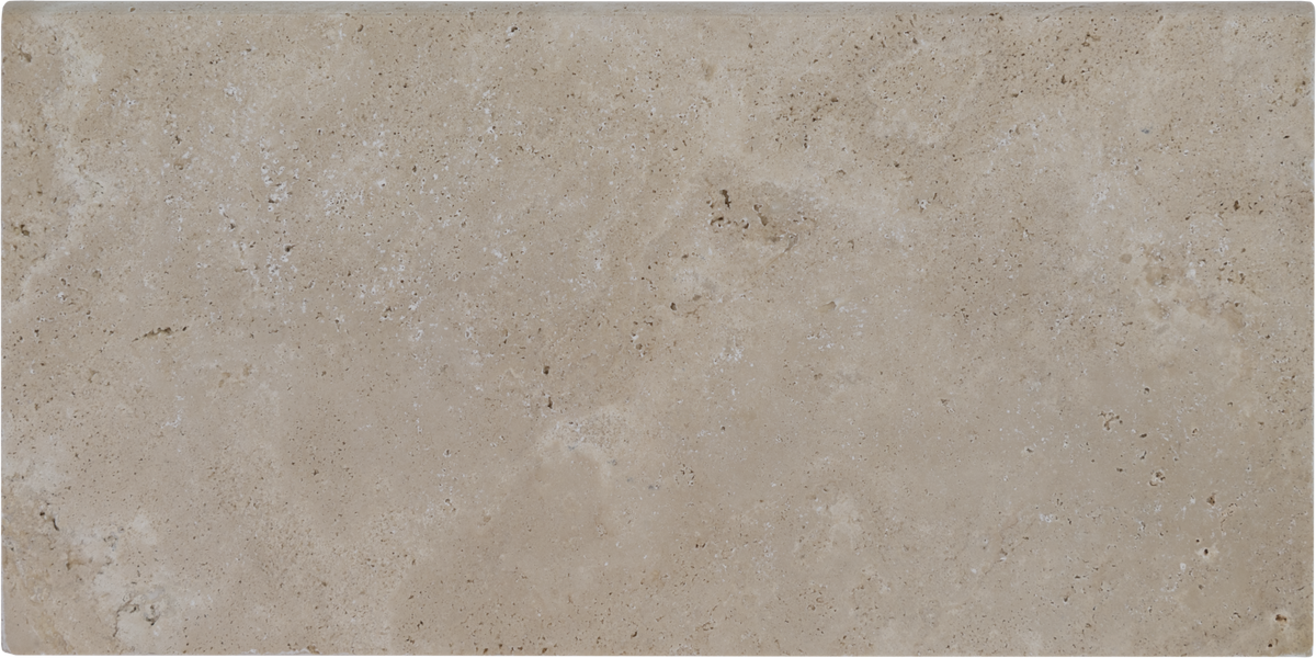 Extra Light Travertine Bullnosed 12x24 1-1/4" Pool Coping