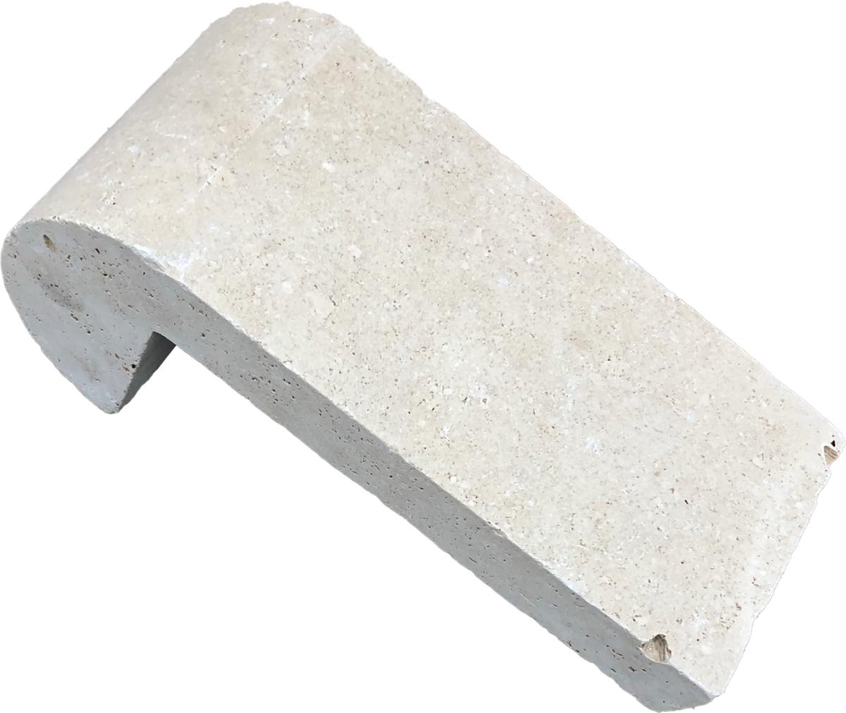Extra Light Travertine Remodeled 4x9 4" Pool Coping