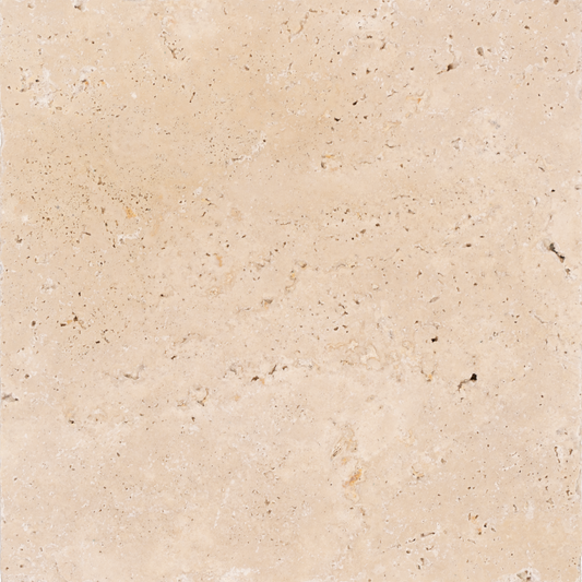 Extra Light Travertine Tumbled 12x12 1-1/4" Paver