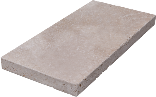 Extra Light Travertine Tumbled 16x24 2" Paver