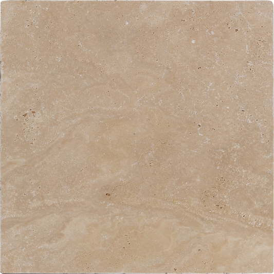 Extra Light Travertine Tumbled 24x24 1-1/4" Paver