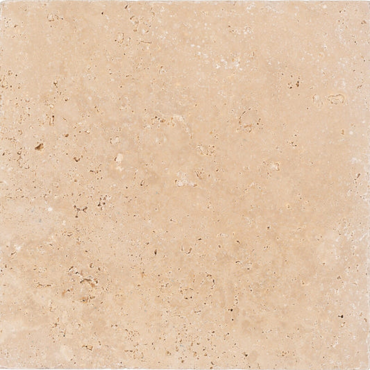 Extra Light Travertine Tumbled 24x24 2" Paver
