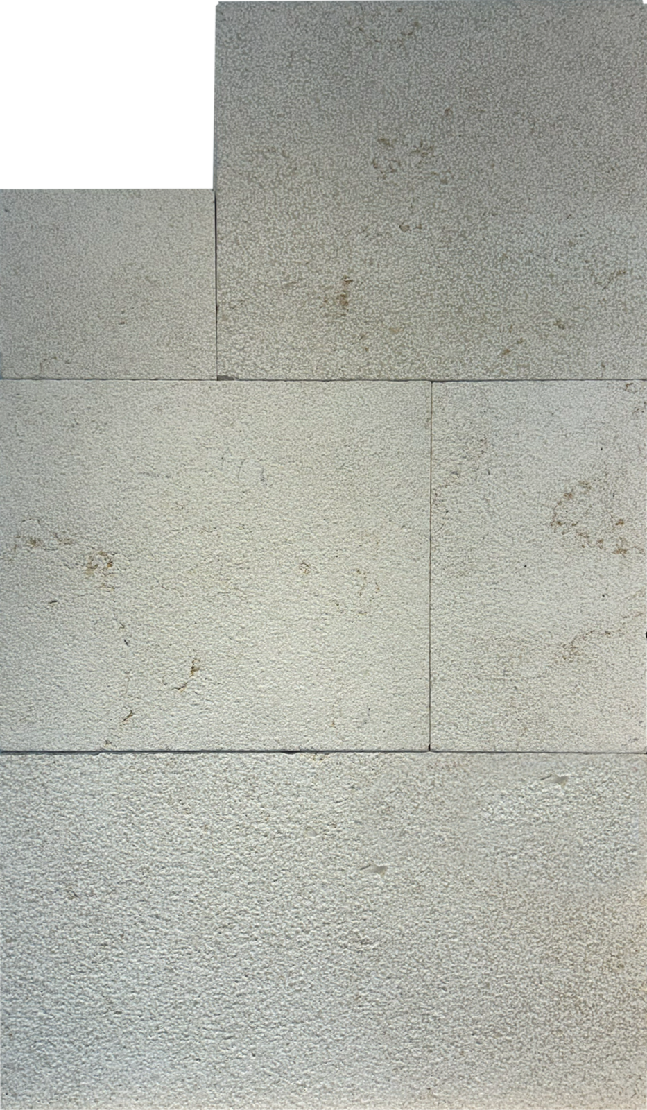 Fairbanks Gray Marble Leather French Pattern 1-1/4" Paver
