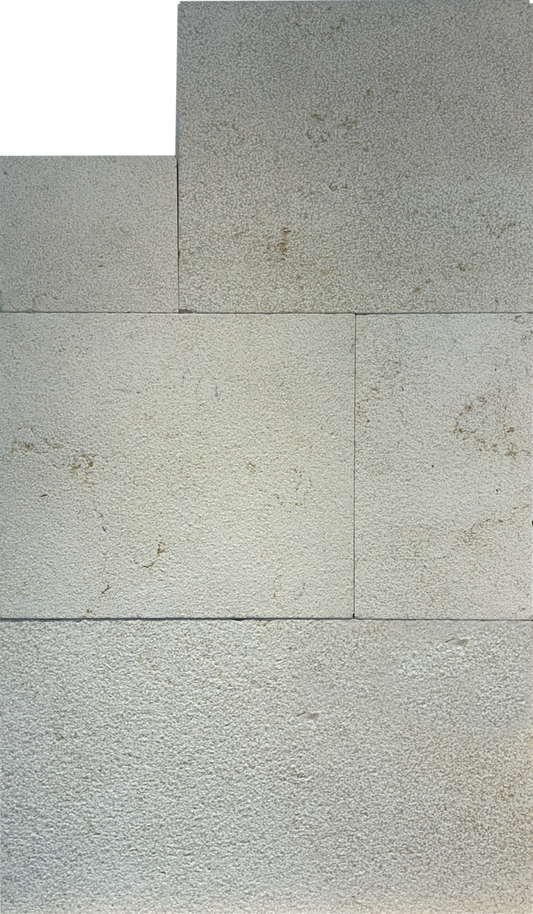 Fairbanks Gray Marble Leather French Pattern 1-1/4" Paver