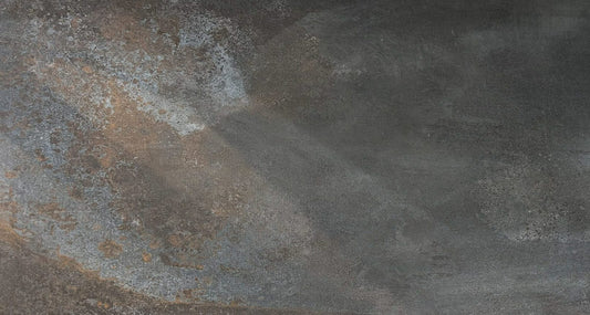 Flatiron Black Metal-Look Porcelain Paver 24x48 3/4"