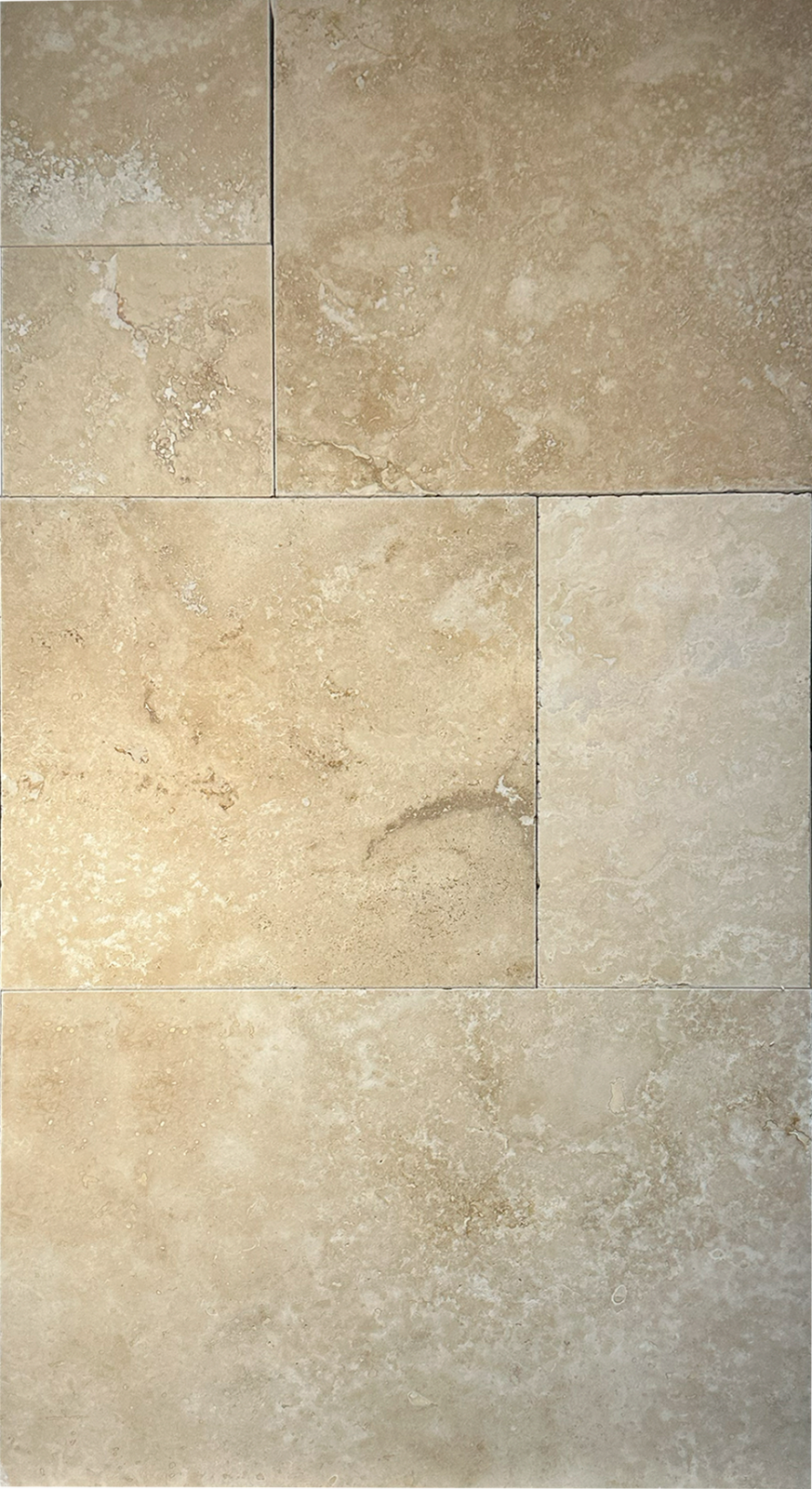 Galena Beige Travertine Honed French Pattern 1-1/4" Paver