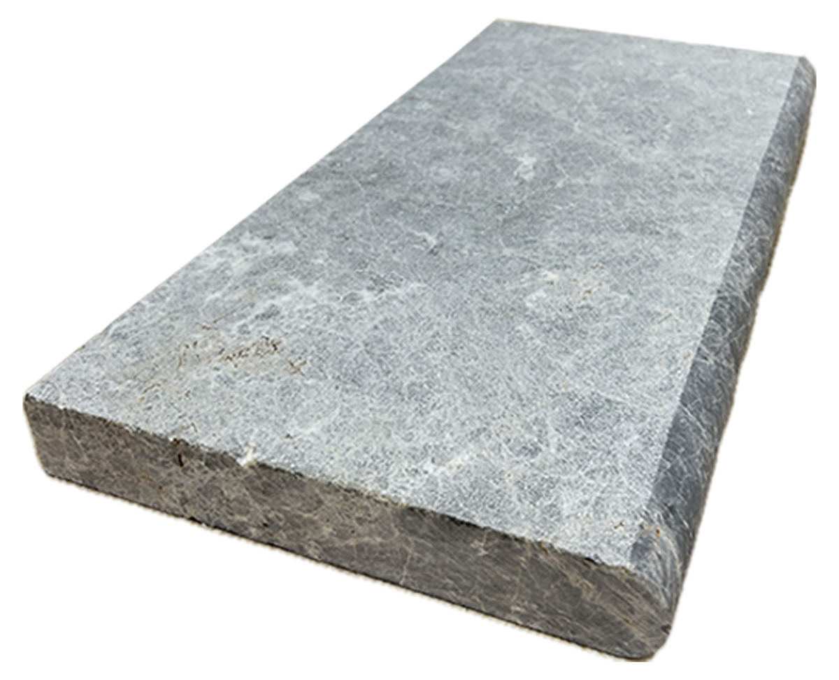 Hampton Gray Marble Bullnosed 12x24 2" Pool Coping