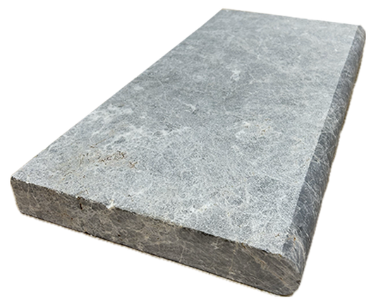 Hampton Gray Marble Bullnosed 12x24 2" Pool Coping