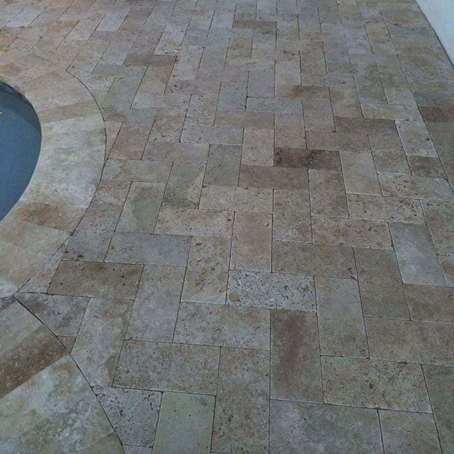 Noce Travertine Tumbled 24x48 2" Paver