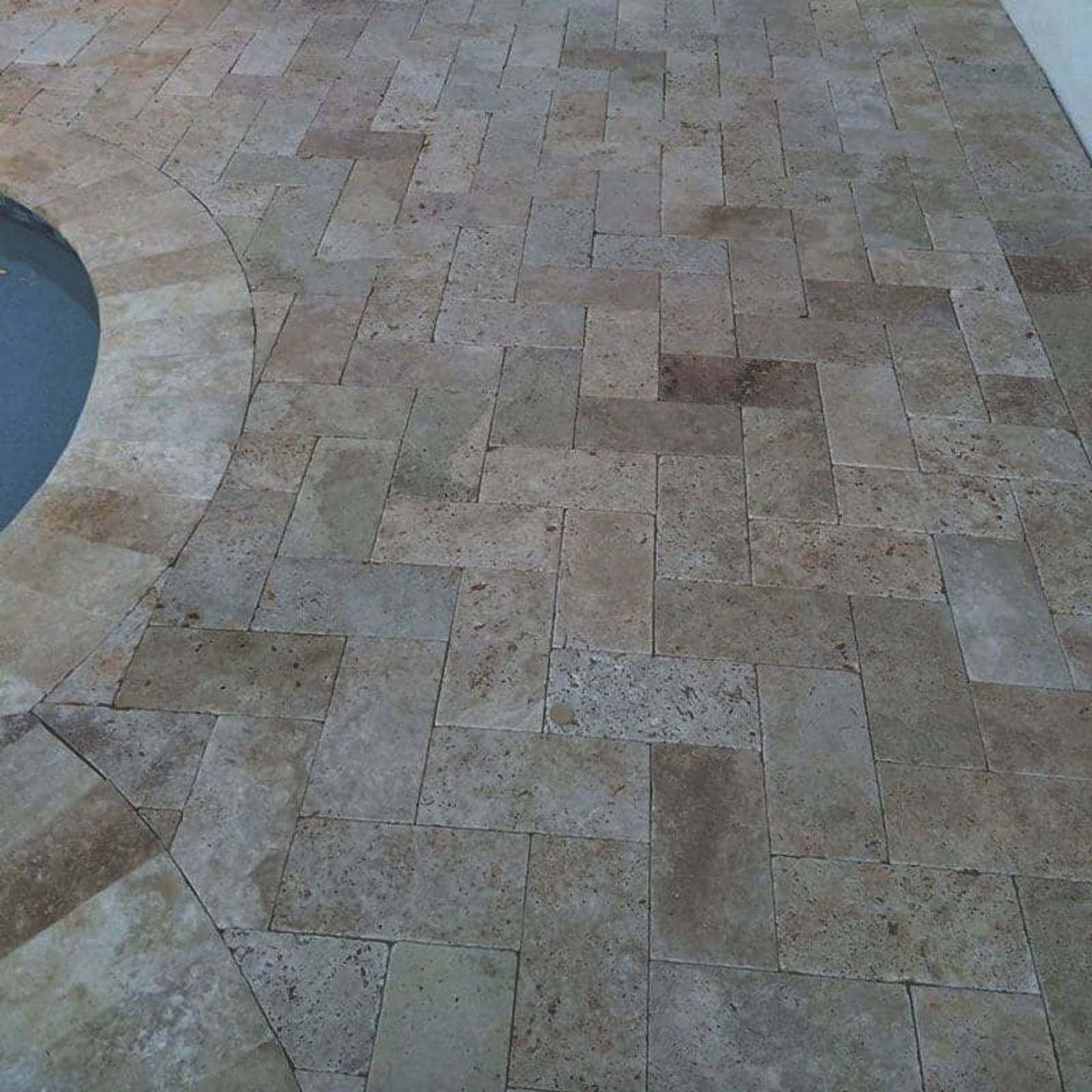Noce Travertine Tumbled 24x48 2" Paver