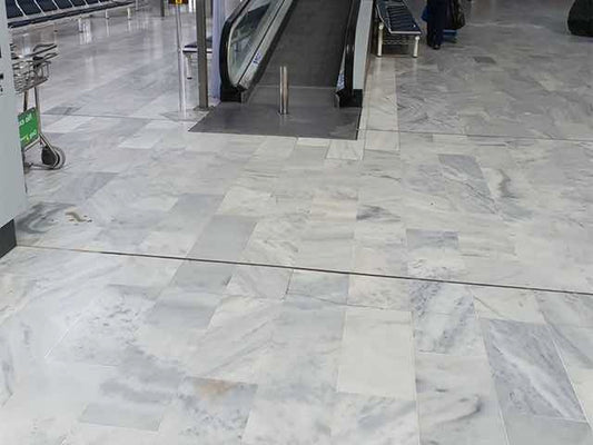 Ibiza White Marble Leather 24x48 2" Paver