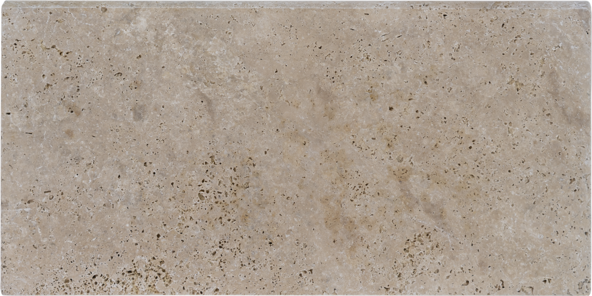 Ivory Travertine Bullnosed 12x24 1-1/4" Pool Coping