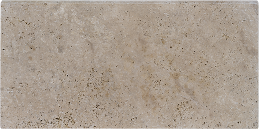 Ivory Travertine Bullnosed 12x24 1-1/4" Pool Coping
