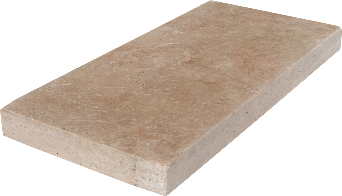 Ivory Travertine Tumbled 12x24 2" Paver