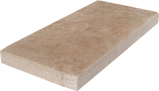 Ivory Travertine Tumbled 12x24 2" Paver