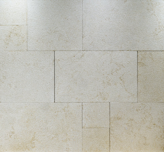 Kiawah Cream Marble Leather French Pattern 1-1/4" Paver