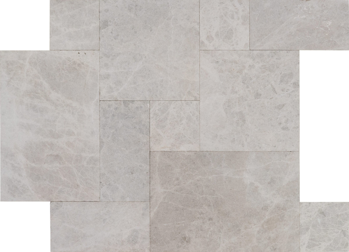 Laguna Gray Marble Sandblasted French Pattern 1-1/4" Paver