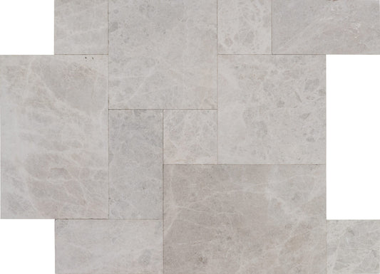 Laguna Gray Marble Sandblasted French Pattern 1-1/4" Paver