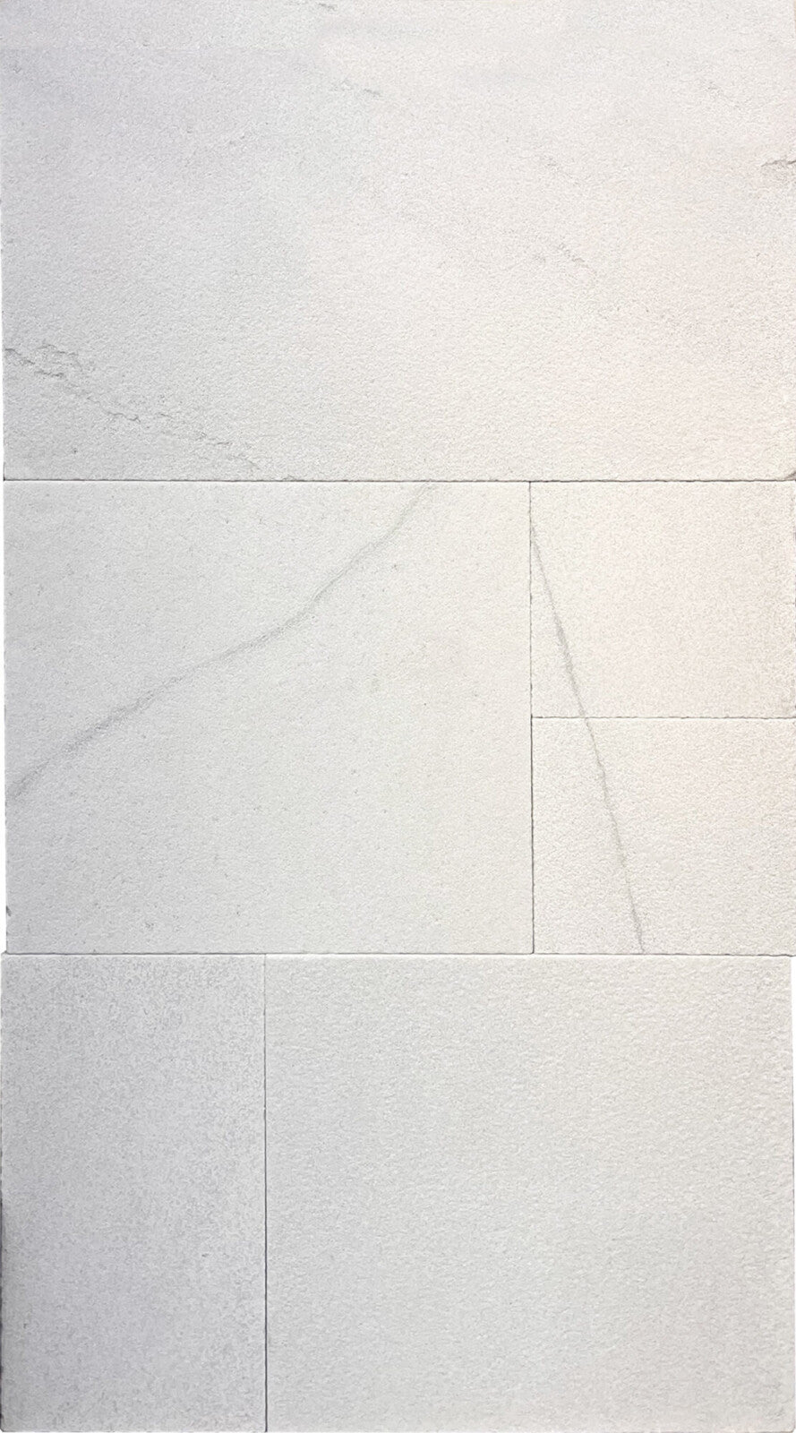 Laramie White Marble Sandblasted French Pattern 1-1/4" Paver