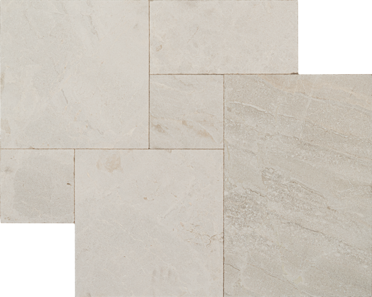 Monterey Beige Marble Sandblasted French Pattern 1-1/4" Paver