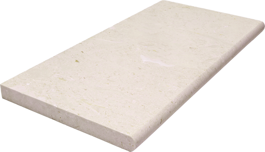 Newport Cream Marble Bullnosed 12x24 1-1/4" Pool Coping