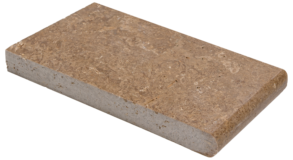 Noce Travertine Bullnosed 6x12 1-1/4" Pool Coping