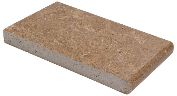 Noce Travertine Bullnosed 6x12 1-1/4" Pool Coping