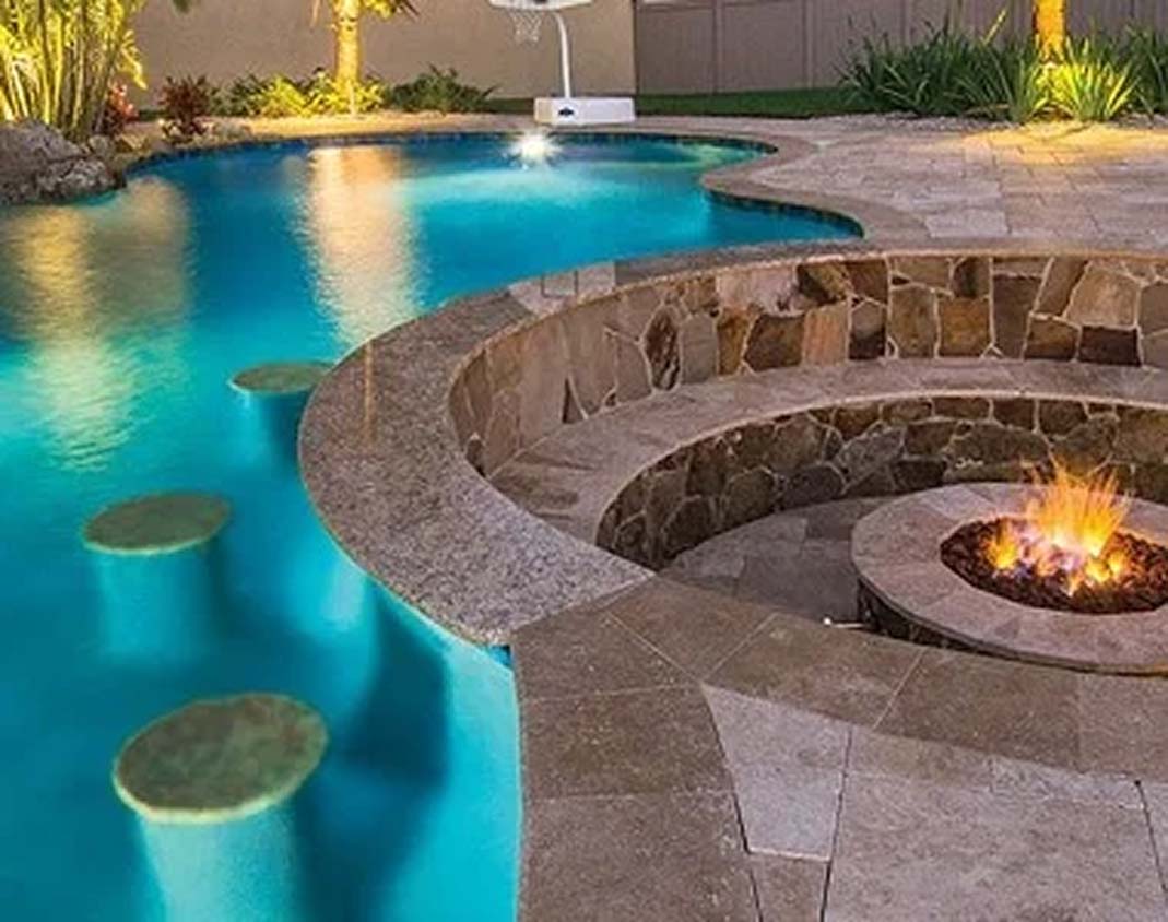 Noce Travertine Bullnosed 16x48 2" Pool Coping