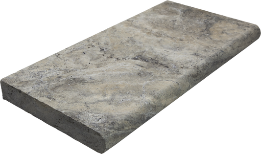 Ouray Beige Travertine Bullnosed 12x24 2" Pool Coping