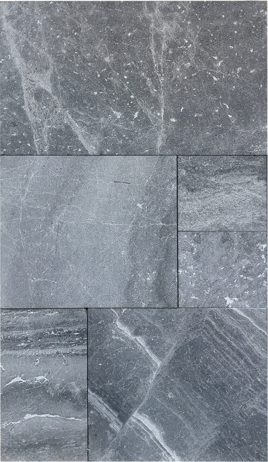 Palomar Gray Marble Sandblasted French Pattern 1-1/4" Paver