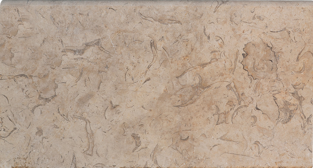 Petoskey Beige Marble Bullnosed 12x24 1-1/4" Pool Coping