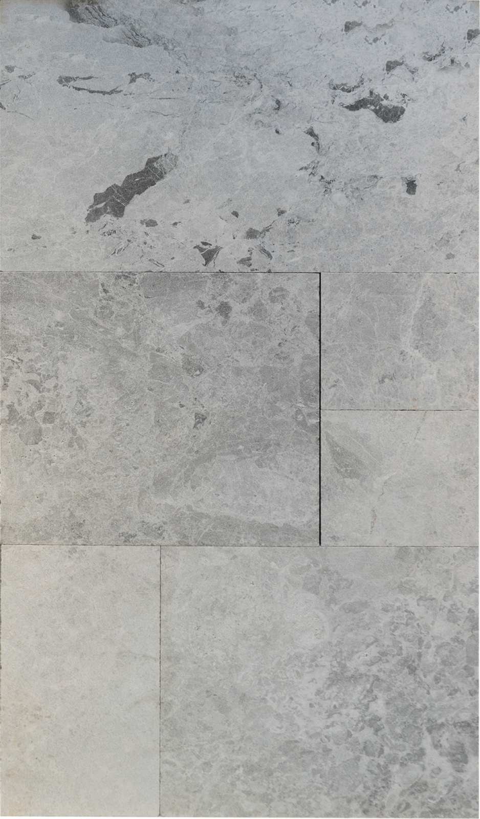 Pinnacle Gray Marble Sandblasted French Pattern 1-1/4" Paver