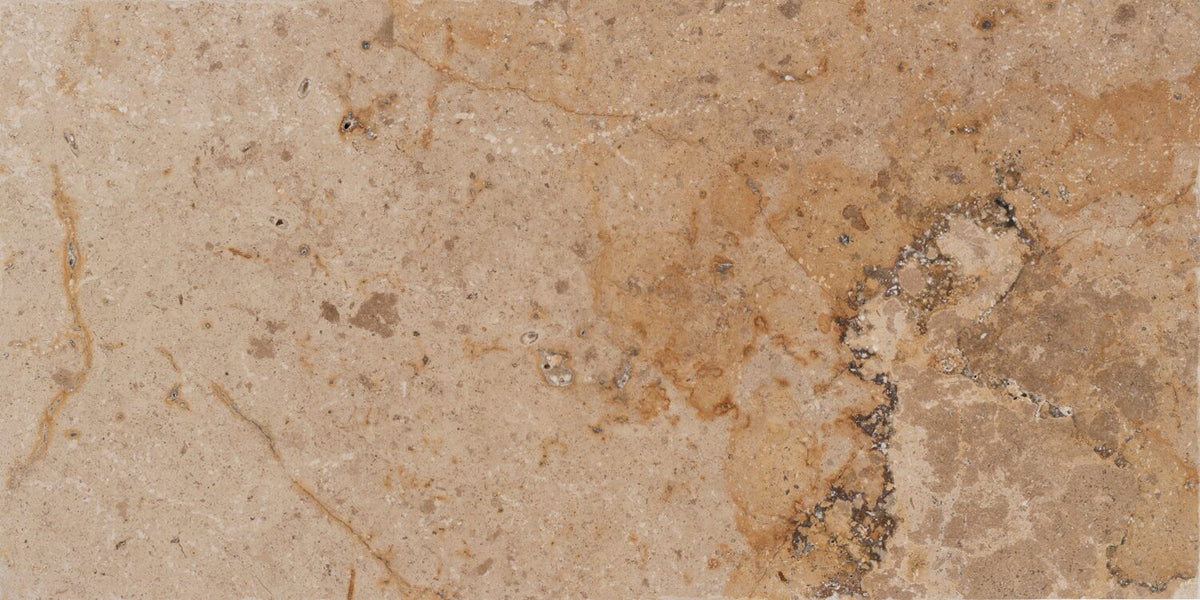 Premium Ivory Travertine Tumbled 12x24 1-1/4" Paver