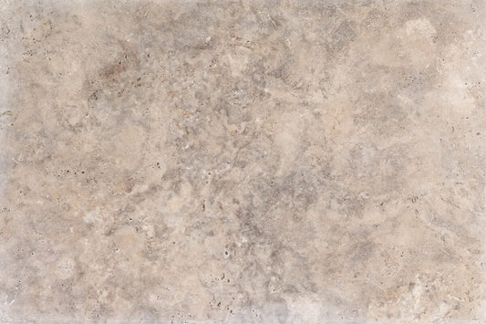 Silver Kashmir Travertine Eased Edge 16x24 2" Pool Coping