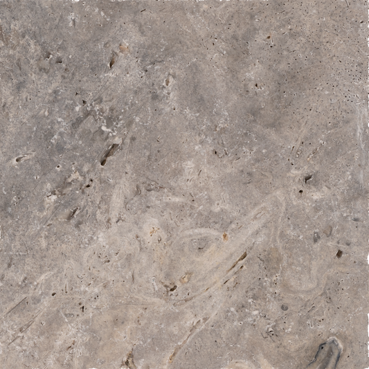 Silver Kashmir Travertine Tumbled 12x12 1-1/4" Paver