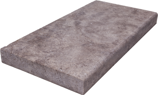 Silver Kashmir Travertine Tumbled 12x24 2" Paver