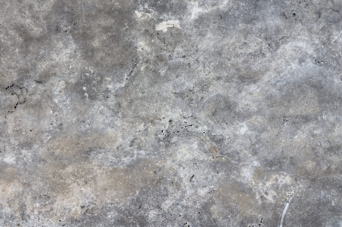 Silver Premium Travertine Eased Edge 12x24 2" Pool Coping
