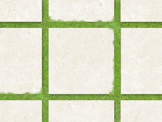 Ojai Beige Travertine-Look Porcelain Paver 24x24 3/4"