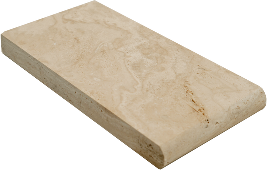 Valencia Travertine Bullnosed 6x12 1-1/4" Pool Coping