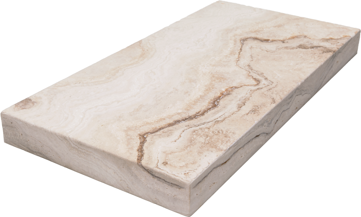 Valencia Travertine Tumbled 12x24 2" Paver