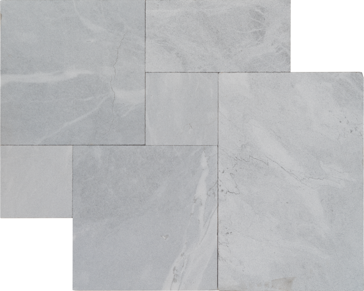Vineyard Gray Marble Sandblasted French Pattern 1-1/4" Paver