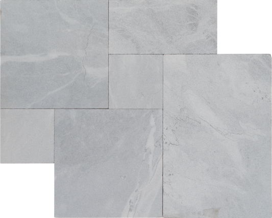 Vineyard Gray Marble Sandblasted French Pattern 1-1/4" Paver